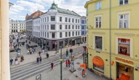 I 3.etg har du flott utsyn over Karl Johans gate