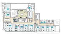 Planløsning. Kontor 306 er ledig.