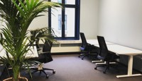 Eksempel på møblerte kontor