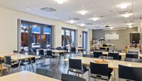 Det er kantine i bygget