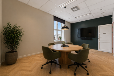 Illustrasjon med bruk av ai på et mindre grupperom
