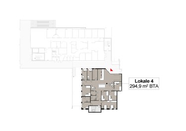 Plantegning av lokale 4.