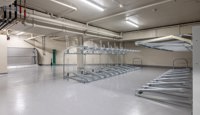 Fellesområde, innendørs sykkelparkering