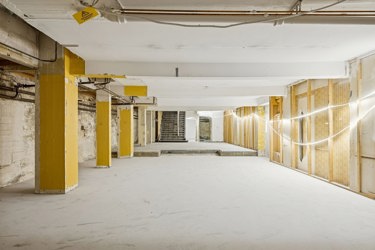 Store, åpne arealer med fleksible bruksmuligheter.