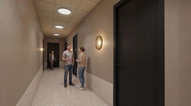 Eksklusive fellesområder med gjennomført design og kvalitetsmaterialer.