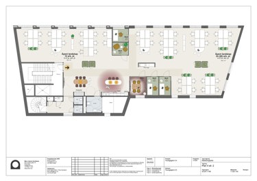 Plantegning av 4. etasje i Youngs gate 2-4 (alternativ 1).