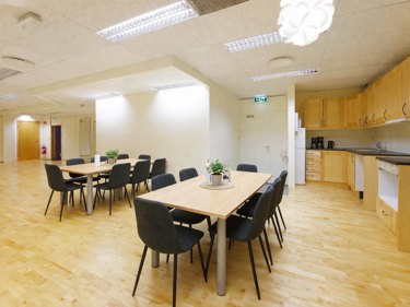 Spiseplassen illustrert ved hjelp av Ai