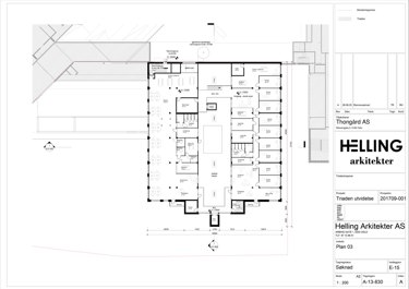 Forslag til plantegning for plan 03.
