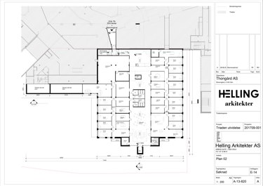 Forslag til plantegning for plan 02.