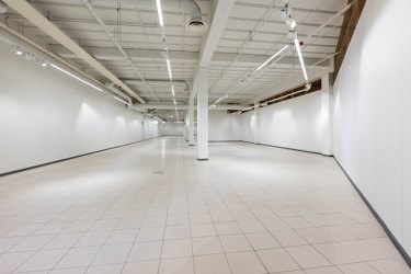 Store sammenhengende arealer som legger til rette for effektiv vareeksponering.