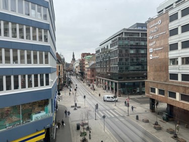 Utsikt fra hjørnekontor 411