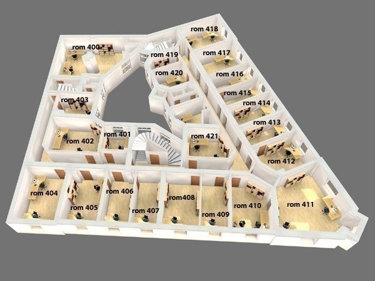 Planløsning for 4.etg.