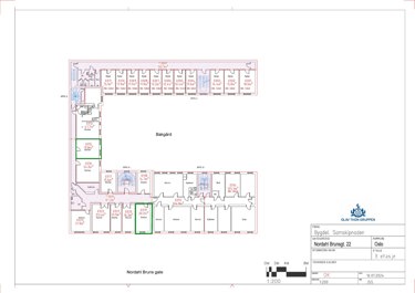 Plantegning av 4. etasje i Nordahl Bruns gate 22.