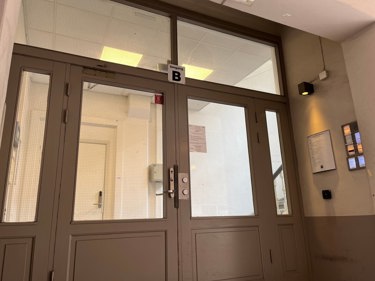 Inngangspartiet til Nordahl Bruns gate 22.