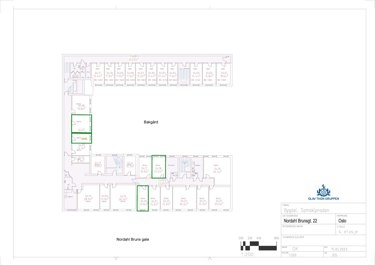 Plantegning av 3. etasje i Nordahl Bruns gate 22.