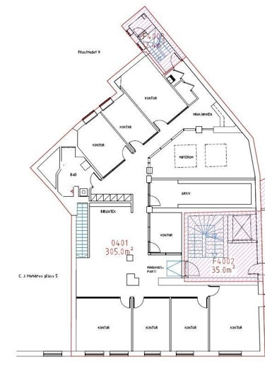 Planløsning for 4.etg